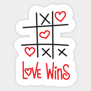 Love Is Always The Winner Sticker